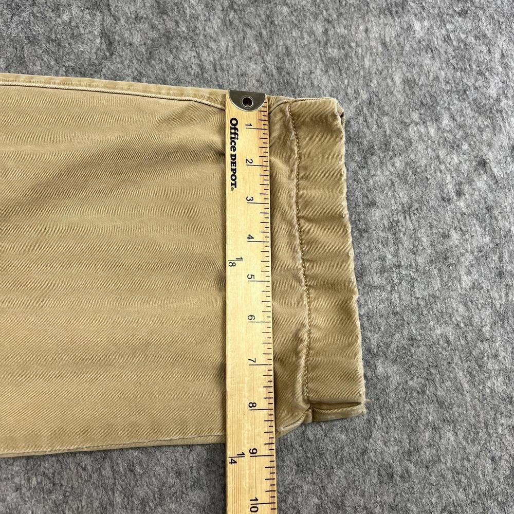 Vintage J Crew Pants Mens 32x30 Beige Khaki Flannel Lined Chino Winter Thermal - Picture 16 of 16